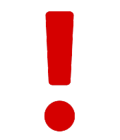 Icona Attenzione - Punto esclamativo rosso
